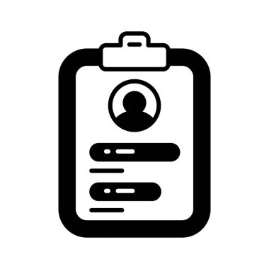 Özgeçmişin modern düz vektörü, bu güzel tasarım müfredat vitae ikonunu tutun