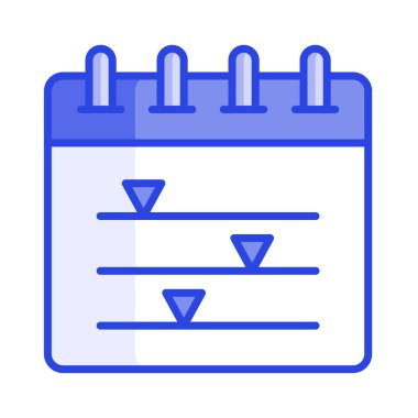 Takvim vektör tasarımı simge kullanmaya hazır