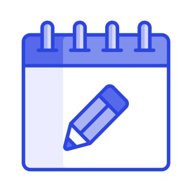 Modern tarzda günlük planlamanın iyi tasarlanmış bir simgesi.