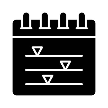 Takvim vektör tasarımı simge kullanmaya hazır