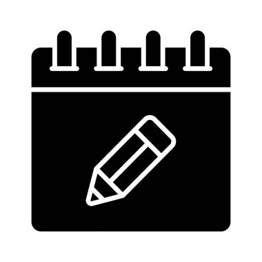 Modern tarzda günlük planlamanın iyi tasarlanmış bir simgesi.