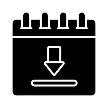 İndirmenin konsept simgesini gösteren aşağı doğru ok