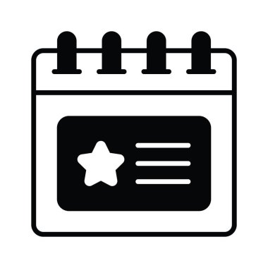 Bu güzel tasarlanmış olay planlayıcısı vektör tasarımını kontrol et