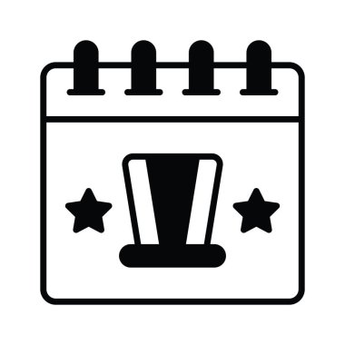 4 Temmuz trend vektör tasarımı, beyaz arkaplanda izole