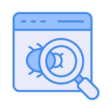 Web sitesi programlama, hata bulma. Büyüteci olan bir geliştirici. Güvenlik kavramı