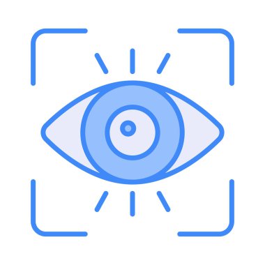 Biyometrik tanımlama işaretlerinin tanınması. Güvenlik erişimi için görüntü tarama teknolojisi