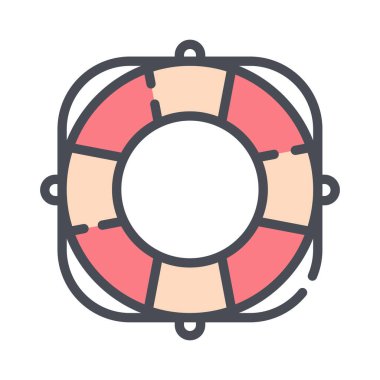 İple can simidi. Güvenlik, deniz, yüzme, tatil gibi konular kullanılabilir