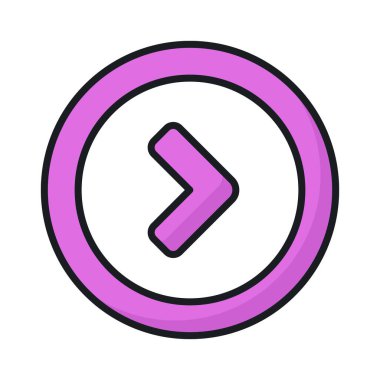 Sonraki, ileri düğme vektör tasarımı