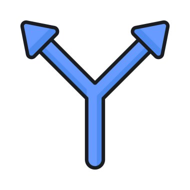 Beyaz arkaplanda izole edilmiş çift yönlü ok vektör tasarımı