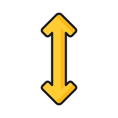 Ok vektör tasarımını genişlet, simge kullanmaya hazır