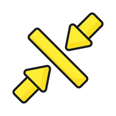 Ok vektör tasarımını küçült, simge kullanmaya hazır