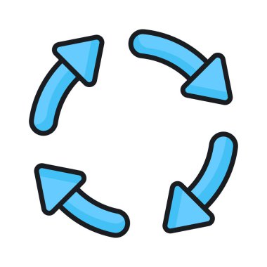 Geri dönüşüm okunun bu premium simgesini eğilim biçiminde indir