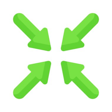 Orta nokta ok vektör tasarımı, simge kullanımı kolay