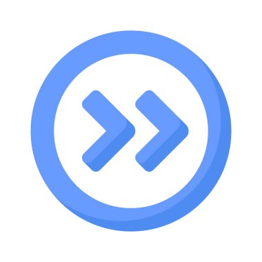 İleri düğme simge tasarımı, ileri sarma vektörü, ortam düğmesi