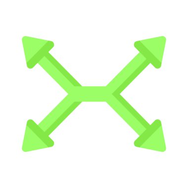 Beyaz arkaplanda izole edilmiş dört farklı ok vektör tasarımı