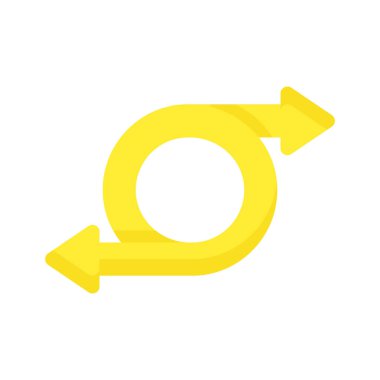 Yönsel okun iyi tasarlanmış simgesi, kullanıma hazır