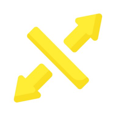 Ok vektör tasarımını genişlet, simge kullanmaya hazır