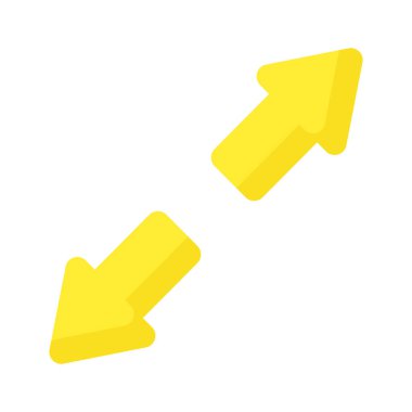 Ok vektör tasarımını genişlet, simge kullanmaya hazır