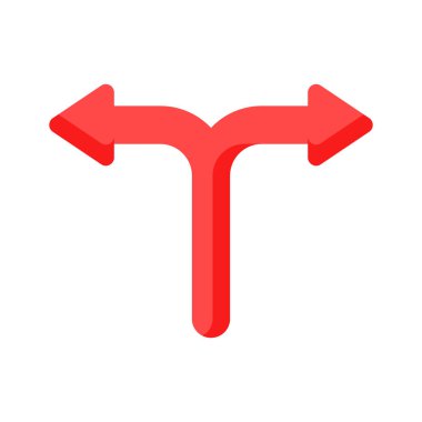 Beyaz arkaplanda izole edilmiş çift yönlü ok vektör tasarımı