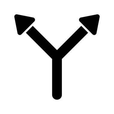 Beyaz arkaplanda izole edilmiş çift yönlü ok vektör tasarımı