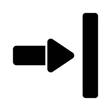 Beyaz arkaplanda izole edilmiş ok vektör tasarımı kapat veya çık