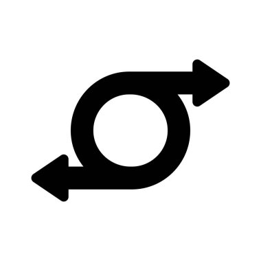 Yönsel okun iyi tasarlanmış simgesi, kullanıma hazır