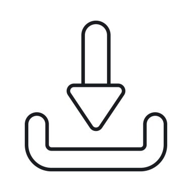 İndirme simgesini düzenlenebilir biçiminde, premium kullanım için kullanmaya hazır