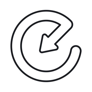 Orta nokta ok vektör tasarımı, simge kullanımı kolay