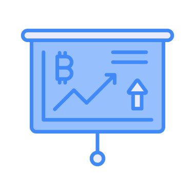 Bitcoin büyüme grafiğinin bu güzel vektörünü trend biçiminde kontrol et