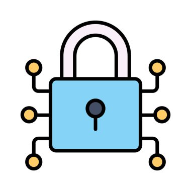 Moda tarzında dijital kilidin bu premium simgesini kontrol et