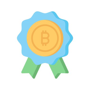 Bitcoin rozetinin bu güzel vektör tasarımını moda tarzında alın