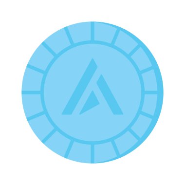 Ardor madeni parasının iyi tasarlanmış simgesi, kripto para vektör tasarımı