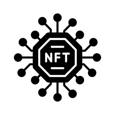 NFT teknoloji vektör tasarımı premium indirmeye hazır