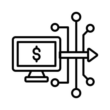 Bu güzel para transfer ağı simgesini kontrol et