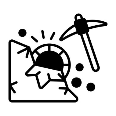 Modern özelleştirilebilir biçimdeki Bitcoin madencilik vektör tasarımı