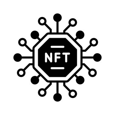 NFT teknoloji vektör tasarımı premium indirmeye hazır