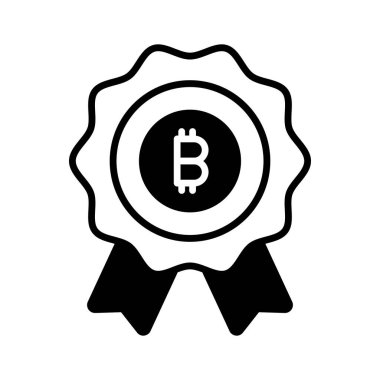 Bitcoin rozetinin bu güzel vektör tasarımını moda tarzında alın