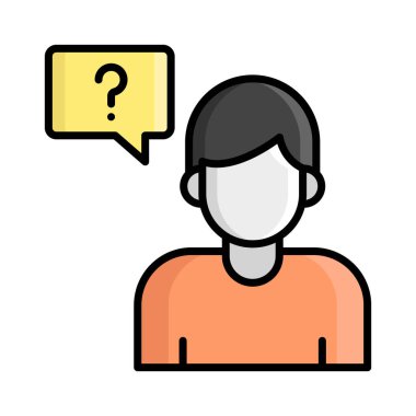 A trendy vector icon of ask a question in modern style, faq