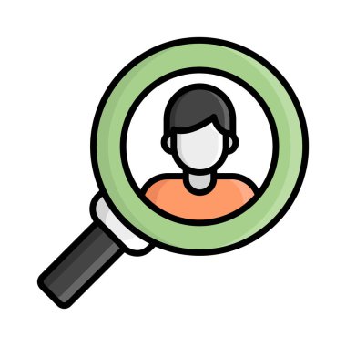 Recruitment vector icon in trendy design style