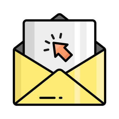 Email vector icon isolated on white background