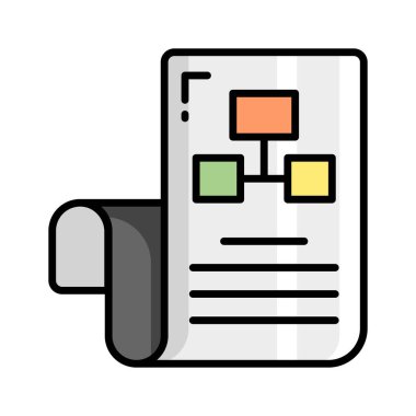 Workflow vector icon in trendy design style