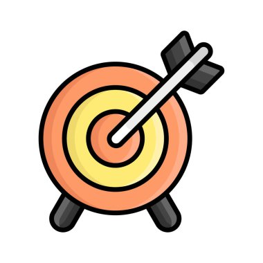 Dartboard vector icon in trendy style