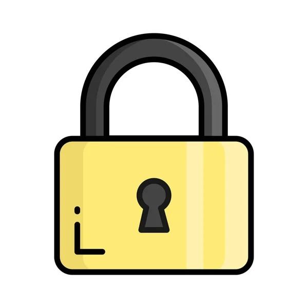 Lock vector icon modern design isolated on white background