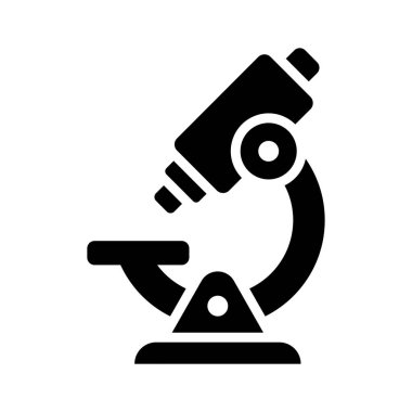 Bu inanılmaz mikroskop simgesini modern tarzda ele alalım, bir laboratuvar araştırma ekipmanı.