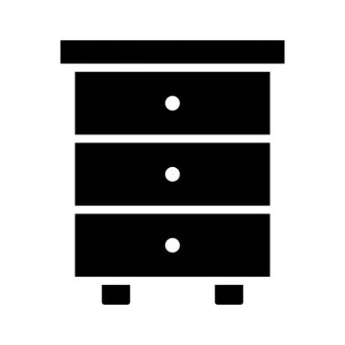 Ofis içi, iyi tasarlanmış yan tablonun moda tarzında simgesi