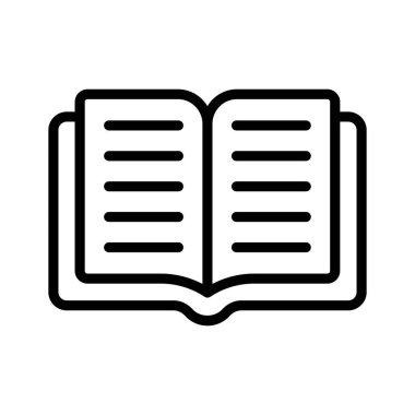 Beyaz arkaplanda izole edilmiş bu şaşırtıcı kitap simgesini indir