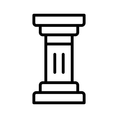 Roma ve Yunan antika sütununun bu premium simgesini indirin, vektör kullanmaya hazır