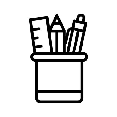 Bu premium kırtasiye simgesini trend biçiminde indir, vektör kullanmaya hazır