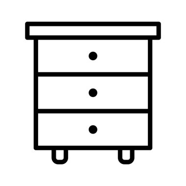 Ofis içi, iyi tasarlanmış yan tablonun moda tarzında simgesi