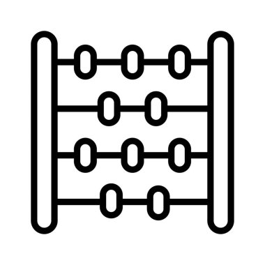 Boncukların kaydırıldığı, hesaplama için, hesaplama vektörü olarak kullanılacağı sıralı kablo veya oyuklara sahip dikdörtgen bir çerçeve.